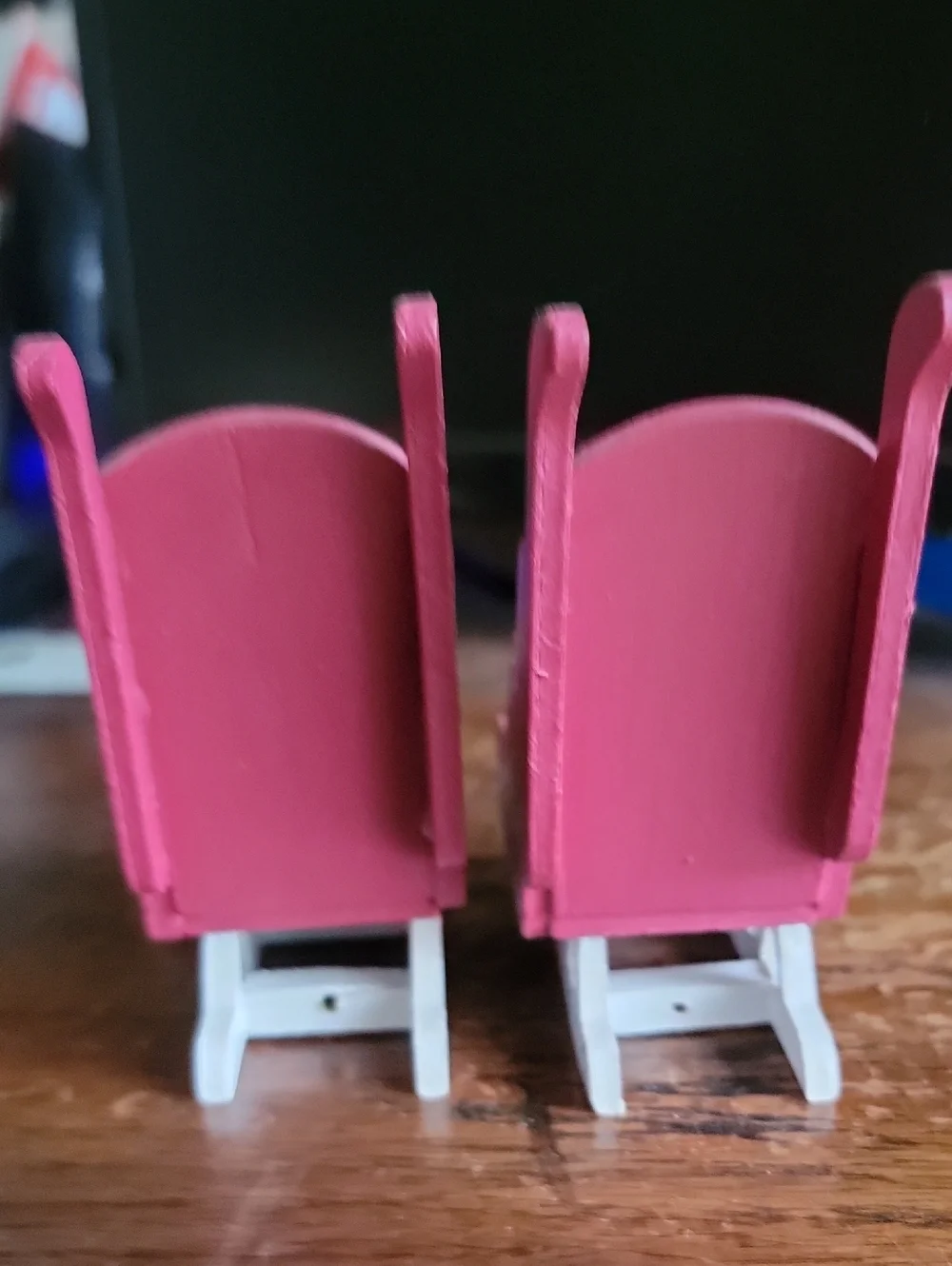 Festive Red Wooden Sleigh Candle Holders - Set of 2 - Picture 4 of 8